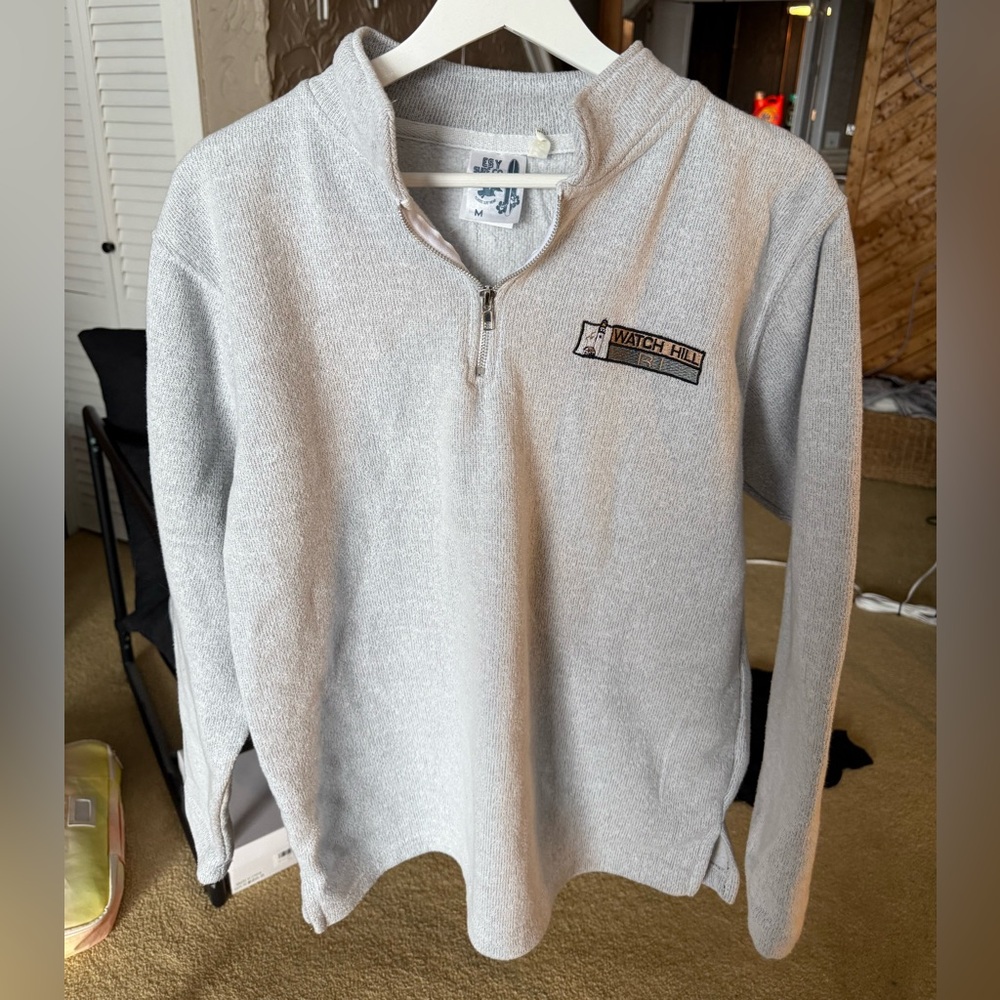 Women’s Watch Hill Gray Sweater/Quarter Zip